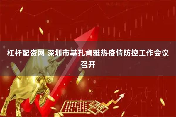 杠杆配资网 深圳市基孔肯雅热疫情防控工作会议召开
